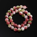 Gepolijste roze en groene drakenader agaat kralen voor DIY halskettingen en armbanden - 6,5 mm (ca. 57 kralen/streng) / Watermeloen Toermalijn