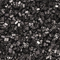 Close-up of metallic gunmetal glass beads with double holes for DIY jewelry making - Small (100 Pieces/Pack) / Silver Gray