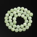 Gepolijste lichtgroene drakenader agaat ronde kralen voor DIY sieraden maken - 6,5 mm (ca. 57 kralen/streng) / Xiu Jade