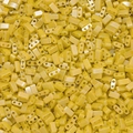 Macro detail of bright yellow rectangular dual-hole glass beads for DIY jewelry making - Small (100 Pieces/Pack) / Yellow