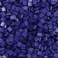 Macro shot of dark purple square two-hole glass tila beads for DIY jewelry making - Large (100 Pieces/Pack) / Sapphire Blue
