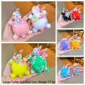 Giant colorful liquid sand turtle charms in eight macaron colors for stress relief - 1 Piece / Large [Mixed Colors] Milk Bean Turtle