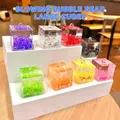 Pendentifs carrés à perles lumineuses colorées pour porte-clés DIY et décoration - Grand Carreaux