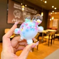 Cute turtle-shaped quicksand toy with macaron color beads and glitter for desk decor - L / Milk Bean Turtle / 1 Piece / White