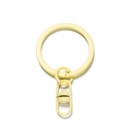 Detail of matte lemon yellow key ring with 8-shape buckle for DIY craft making - 4 Pieces/Pack (3x4.8cm) / Light Yellow