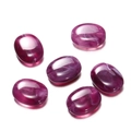 Purple irregular acrylic flat stone beads with marble texture for DIY phone straps - Flat Oval Dial / 10 Pieces Pack / Purple