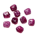 Flat irregular square purple acrylic beads with marble texture for DIY jewelry crafts - Irregular 02 / 10 Pieces Pack / Purple