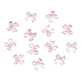 Close-up of translucent pink resin bow-knot DIY accessories for nail art decoration - Rose Red