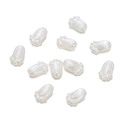 Makroaufnahme von Maiglöckchen-Perlen für handgefertigten DIY-Schmuck und Basteln - 1 Packung / Künstliches Perlweiß-4772 (30 Stk.)