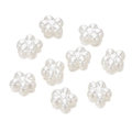 Detailansicht der ABS-Blütenperlen mit Perlmuttglanz für DIY-Schmuck und Bastelbedarf - 1 Packung / Künstliches Perlweiß-5712 (10 Stk.)