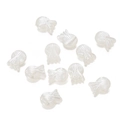 Detail kleiner perlweißer Haarklammern aus strukturiertem Harz für DIY-Frisuren und Styling - 1 Packung / Künstliches Perlweiß-6903 (30 Stk.)