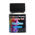 Detailed close-up of sky blue luminous powder in a 20g bottle for DIY crafts - Sky Blue
