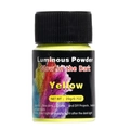 20g bottle of yellow glow in the dark powder for resin art and DIY crafts projects - Yellow