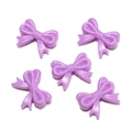 DIY handmade lavender purple acrylic bow beads for phone chain accessories, pack of five pieces - 20 Pcs/Pack (14*18mm/Aperture 2mm/Thickness 4.7mm) Approx. 12g / Solid Purple