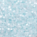 Light blue and translucent white 2/3mm brushed tube beads for DIY jewelry making - 2mm (0.8mm Hole) / Approx 500 Pieces / Blue