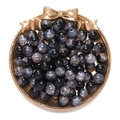 10mm black and starry blue textured glass beads for DIY jewelry and necklaces - Black Orange