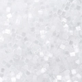 White semi-transparent 2/3mm frosted tube beads for handmade DIY jewelry crafts - 2mm (0.8mm Hole) / Approx 500 Pieces / White