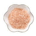 Pastel peach pink frosted seed beads in a white petal bowl for DIY handmade jewelry - 3mm (1mm Hole) / Approx 300 Pieces / Orange