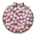 Perles de verre marbrées 10mm rose et violet impressionnistes pour bijoux DIY - 20 Pièces/Paquet (10mm) / Violet Orange Dégradé