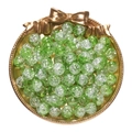 10mm green crackle glass beads for DIY jewelry making and creative necklace accessories - 20 Pieces/Pack (10mm) / Light Green