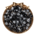10mm frosted black and cracked glass beads for DIY necklaces and craft accessories - 20 Pieces/Pack (10mm) / Black