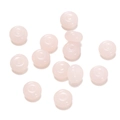 Close-up of pink round abacus glass beads for DIY jewelry and beaded crafts - 1 String/Pack (4.5x8mm/Hole 1.5mm) / Jelly Pink