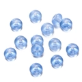 Close-up of sky blue translucent glass abacus beads with 1.5mm holes for DIY jewelry - 1 String/Pack (4.5x8mm/Hole 1.5mm) / Transparent Blue