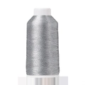 Spool of premium silver metallic polyester thread for DIY hand-woven jewelry and crafts - 3 Strands (0.2mm/1000m) / Silver