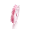 Strong pink 0.8mm crystal elastic string for DIY bracelet making on clear spool - Pink