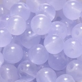 Perles en verre lavande translucide pour fabrication de bijoux DIY et bracelets - 10mm / 50 Pièces / Bleu Violet Clair