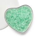 Macro shot of 4mm light green frosted peanut beads for DIY jewelry making in a white bowl - 100 Units (3x4x6.5mm) / Transparent Green
