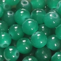 Perles rondes en verre vert émeraude pour la fabrication de bijoux DIY - 10mm / 50 Pièces / Vert Émeraude