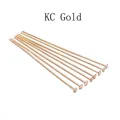 DIY υλικά κοσμημάτων KC χρυσές καρφίτσες με επίπεδη κεφαλή για κολιέ και χάντρες - KC Χρυσό