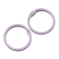 Anneaux de reliure en fer peint lavande 30mm pour porte-clés DIY et loisirs - Violet Clair