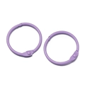 Deux anneaux en métal violet 30mm pour porte-clés DIY et reliure de feuilles mobiles - Violet
