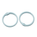 Anneaux de reliure en métal laqué bleu ciel 30mm pour porte-clés DIY et carnets - Rose bonbon