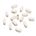 Oval white synthetic turquoise stone beads with natural brown veins for DIY bracelets - Ivory White Oval Bead (31) / 1 Piece / Creamy White with Brown Veins