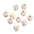 Star-shaped and round white turquoise style synthetic beads for DIY jewelry making - Hexagram Shaped Bead (32) / 1 Piece / Creamy White with Brown Veins