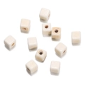 Square synthetic white turquoise loose beads for DIY jewelry making in ivory white finish - Square Bead with Hole (34) / 1 Piece / Creamy White with Brown Veins
