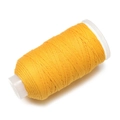 Nahaufnahme von 1,2mm gelber Baumwollschnur auf Kunststoffspule für DIY Quasten - 10m/Packung (ca. 9g) / Gelber Stil(M14)