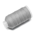 Detailansicht der grauen 1,2 mm Baumwollschnur auf Spule für DIY-Schmuck und Bastelarbeiten - 10m/Packung (ca. 9g) / Grauer Stil(M17)