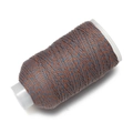 Détail du cordon en coton bicolore orange et bleu 1,2mm sur bobine pour bijoux DIY - Orange Bleu Panaché (M27)