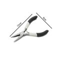 5 inch mini long nose jewelry pliers with grey and black handle length 12cm for DIY - 1 Piece / Pliers Without Teeth and Blade