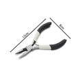Black and white 5-inch needle nose pliers for jewelry making and DIY crafts 12cm - 1 Piece / Chain Nose Pliers