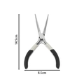 Alicates de punta larga de 5 pulgadas para joyería con mango bicolor y medida 14,5cm - 1 Pieza / Alicates de punta de aguja larga