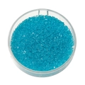 Macro di perle di cristallo blu brillante 2mm per gioielli fai-da-te e nail art - 100 Pezzi/Confezione (2mm/Foro 1mm) circa 2,5g / Vetro Trasparente - Blu Lago