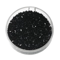 Dettaglio di perline sfaccettate in vetro nero da 2mm per la creazione di gioielli - 100 Pezzi/Confezione (2mm/Foro 1mm) circa 2,5g / Vetro Trasparente - Nero