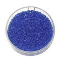 Dettaglio macro di perline di vetro sfaccettate blu scuro da 2mm per gioielli fai da te - Vetro Trasparente - Blu Scuro