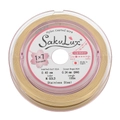 Macro-opname van 0,40 mm goud nylon gecoat roestvrij staaldraad voor DIY kralen - 0.4mm Goud