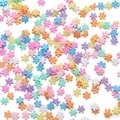 Perline a fiocco di neve in resina color pastello per creazione gioielli natalizi DIY - Stile Fiocco di Neve / 20g (circa 550 pezzi) / Multicolore